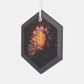 Feuerwerkskörper 8 Glashexagon Ornament Aus Glas (Vorderseite Links)