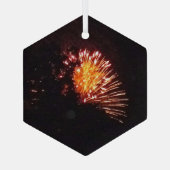 Feuerwerkskörper 8 Glashexagon Ornament Aus Glas (Rückseite)