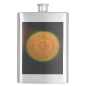 Feuerwerkskörper 9 Edelstahlflasche Flachmann (Vorderseite)