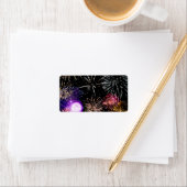 Feuerwerkskörper Adressaufkleber (Insitu)