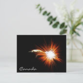 Feuerwerkskörper am Tag Kanada Postkarte (Stehend Vorderseite)
