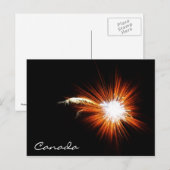 Feuerwerkskörper am Tag Kanada Postkarte (Vorne/Hinten)