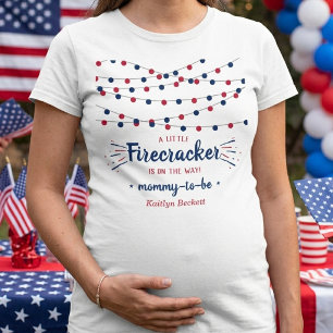 Feuerwerkskörper auf dem Weg! 4. Juli Baby Shower T-Shirt