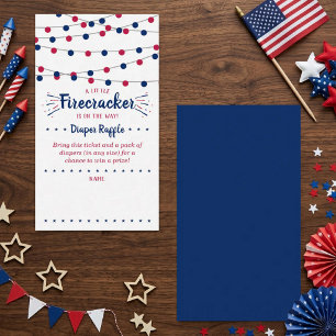 Feuerwerkskörper auf dem Weg! 4. Juli Babyshower Begleitkarte