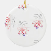 Feuerwerkskörper auf weiß keramik ornament (Hinten)