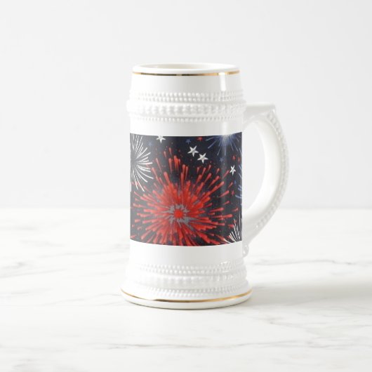 Feuerwerkskörper Bierglas (VorderseiteRechts)