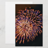 Feuerwerkskörper Briefpapier (Vorne/Hinten)