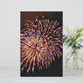 Feuerwerkskörper Briefpapier (Stehend Vorderseite)