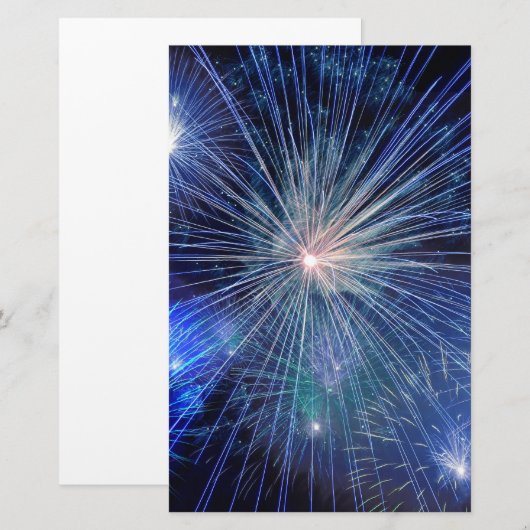 Feuerwerkskörper Briefpapier (Vorne/Hinten)