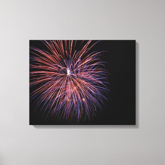 Feuerwerkskörper Canvas Leinwanddruck (Vorderseite)