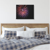 Feuerwerkskörper Canvas Leinwanddruck (Insitu (Schlafzimmer))