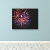 Feuerwerkskörper Canvas Leinwanddruck (Insitu (Holzboden))