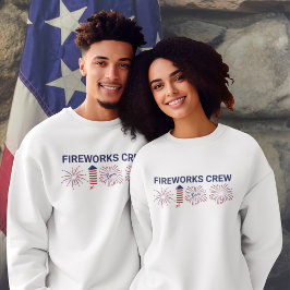 Feuerwerkskörper Crew Amerikanische Unabhängigkeit Sweatshirt