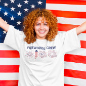 Feuerwerkskörper Crew Amerikanische Unabhängigkeit T-Shirt