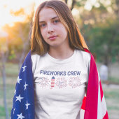 Feuerwerkskörper Crew Amerikanische Unabhängigkeit T-Shirt