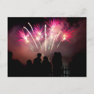 Feuerwerkskörper der Familie Postkarte