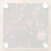 Feuerwerkskörper Drink Untersetzer (Rückseite)