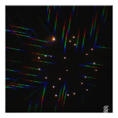 Feuerwerkskörper durch 3D-Gläser 4 Fotodruck (Vorne)