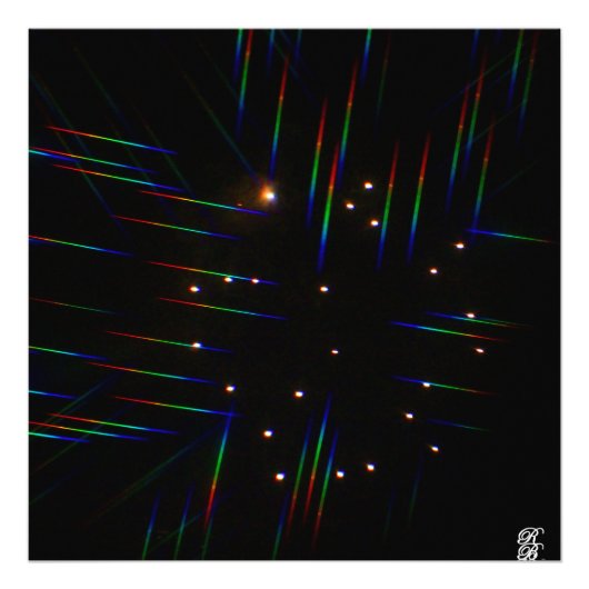 Feuerwerkskörper durch 3D-Gläser 4 Fotodruck (Vorne)