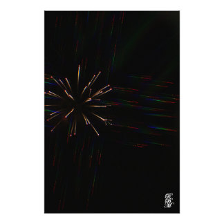 Feuerwerkskörper durch 3D-Gläser 5 Fotodruck