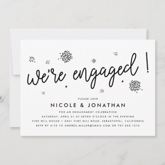 Feuerwerkskörper | Einladung der Interessengruppe (Vorderseite)