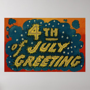 Feuerwerkskörper Explosionsstern Poster