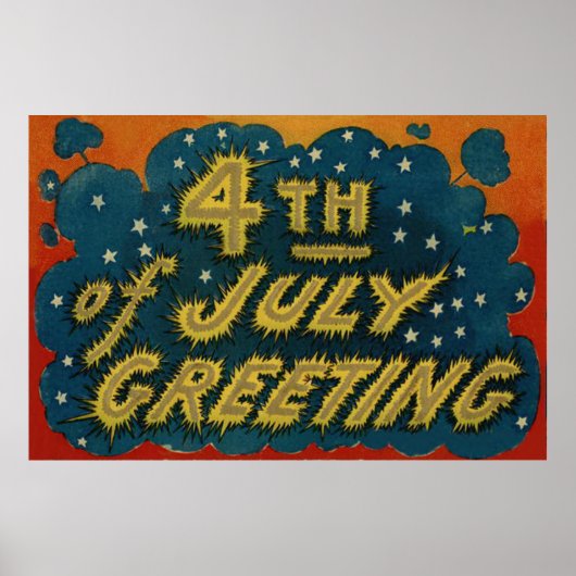 Feuerwerkskörper Explosionsstern Poster (Vorne)