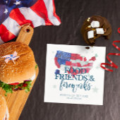 Feuerwerkskörper für Lebensmittelfreunde | AMERIKA Serviette