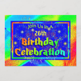 Feuerwerkskörper Geburtstagsfeier Einladung