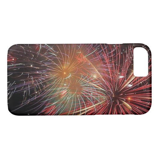 Feuerwerkskörper im neuen Jahr Glitzern Case-Mate iPhone Hülle (Rückseite (Horizontal))