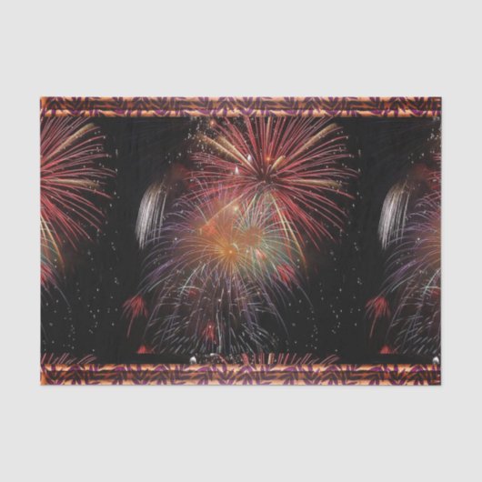 Feuerwerkskörper im neuen Jahr Glitzern Seidenpapier (Vorderseite)