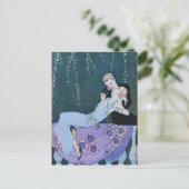 Feuerwerkskörper im Pariser Art Deco Postkarte (Stehend Vorderseite)