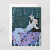 Feuerwerkskörper im Pariser Art Deco Postkarte (Vorne/Hinten)