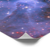 Feuerwerkskörper im Weltraum Poster (Ecke)