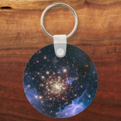 Feuerwerkskörper im Weltraum Schlüsselanhänger (Vorderseite)