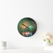 Feuerwerkskörper Japan Festival Runde Wanduhr (Zuhause)