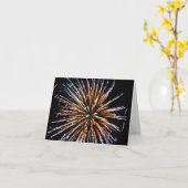 Feuerwerkskörper Karte (Gelbe Blume)