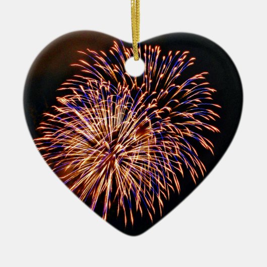 Feuerwerkskörper Keramik Ornament (Vorne)