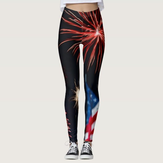 Feuerwerkskörper Leggings (Vorderseite)