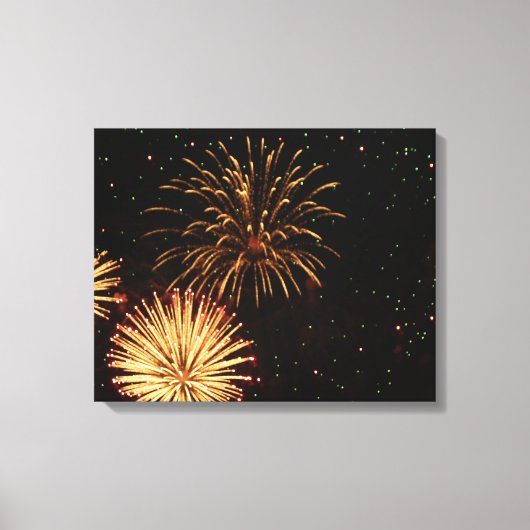Feuerwerkskörper/Leinwand Leinwanddruck (Vorderseite)