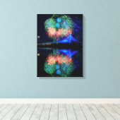 Feuerwerkskörper Leinwanddruck (Insitu (Holzboden))