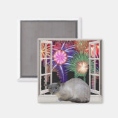 Feuerwerkskörper Magnet (Vorderseite/Rückseite)