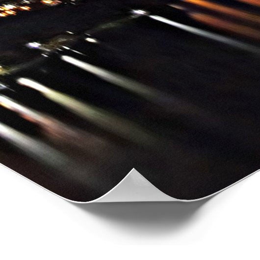 Feuerwerkskörper mit Blitz Poster (Ecke)