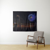 Feuerwerkskörper mit Blitz Wandteppich (Beispiel (Horizontal))