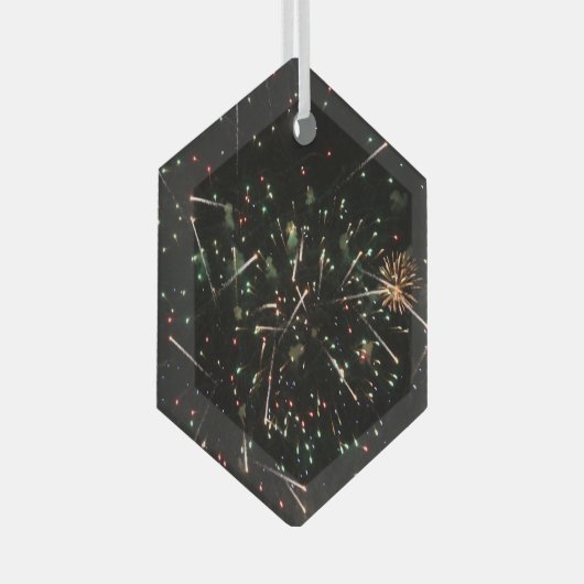 Feuerwerkskörper Ornament Aus Glas (Vorderseite Rechts)