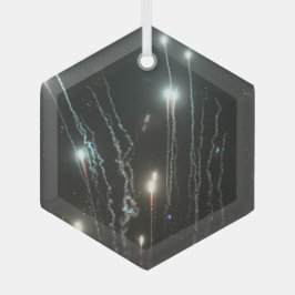 Feuerwerkskörper Ornament Aus Glas