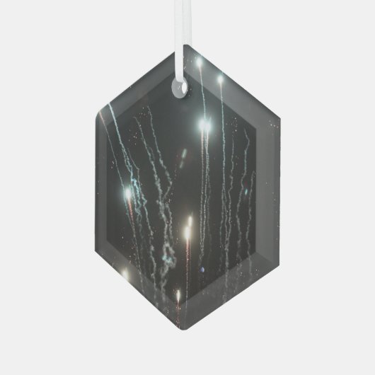 Feuerwerkskörper Ornament Aus Glas (Vorderseite Links)