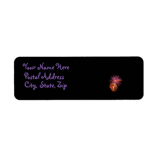 Feuerwerkskörper P3621-Adressetikett (Vorne)