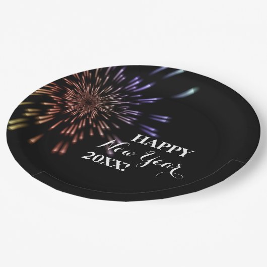 Feuerwerkskörper Pappteller (Schrägansicht)