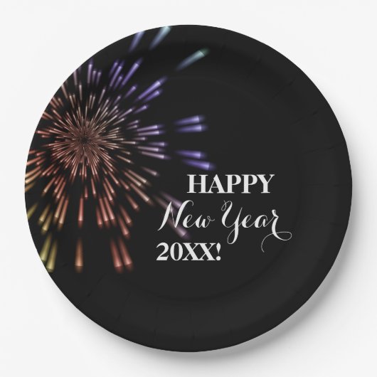 Feuerwerkskörper Pappteller (Vorderseite)